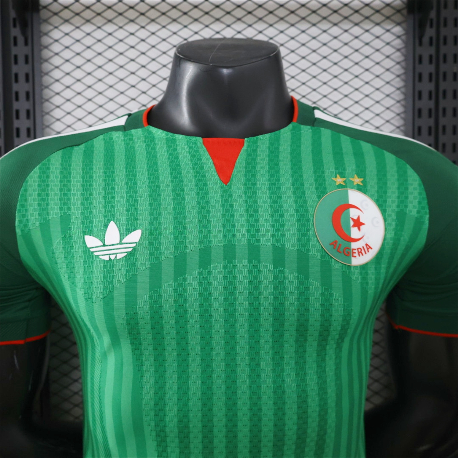 Algeria 2026 Away Green Jersey With 2 Stars - Player Version - UnitedFutballJersey