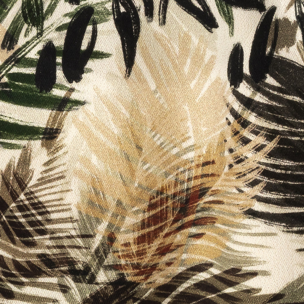 Mood Exclusive Ivory Take It or Leaf It Stretch Brushed Cotton Twill - Joann Fabrics