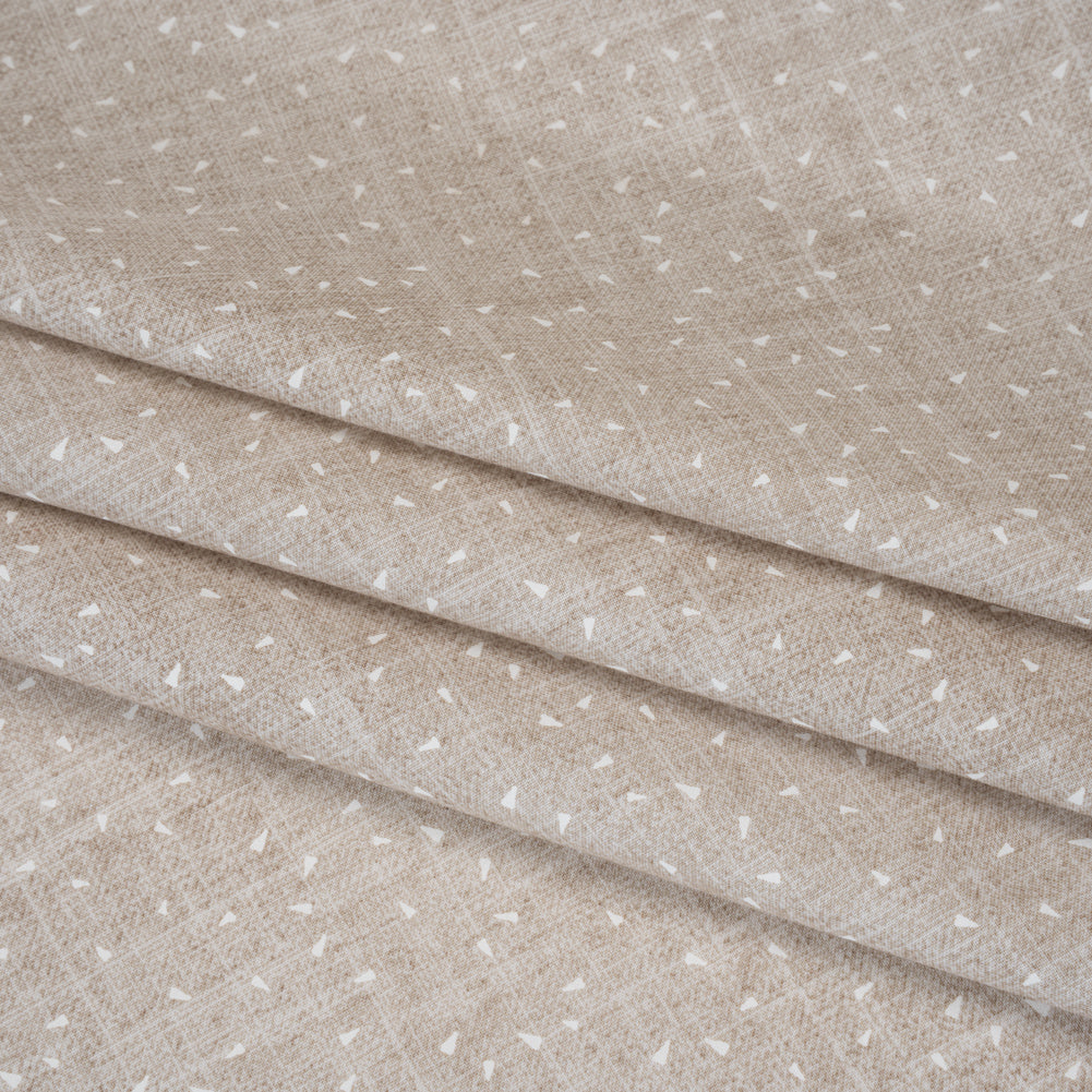 Printed Quilting Cotton by Ghazal Razavi for FIGO Studio - Linen Triangles and Texture - Stash Collection - Joann Fabrics