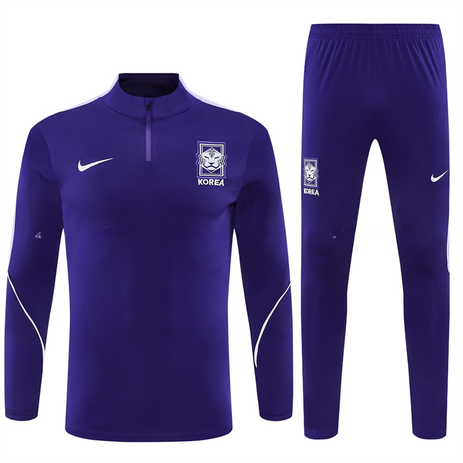 South Korea 2026 Long Sleeve Training Set - Purple Top & Purple Pants - UnitedFutballJersey