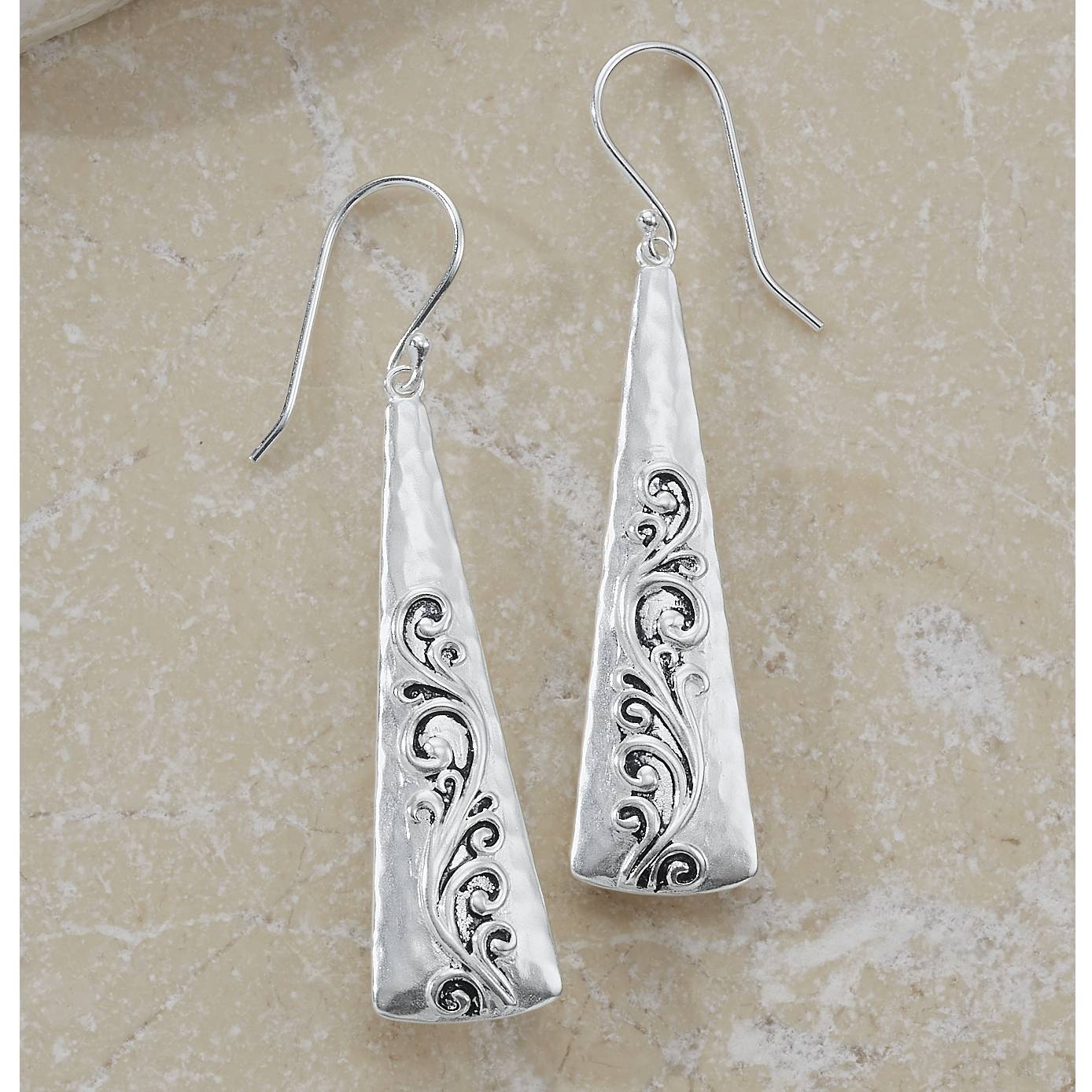 Silverplated Swirl Earrings - Northstyle Catalog