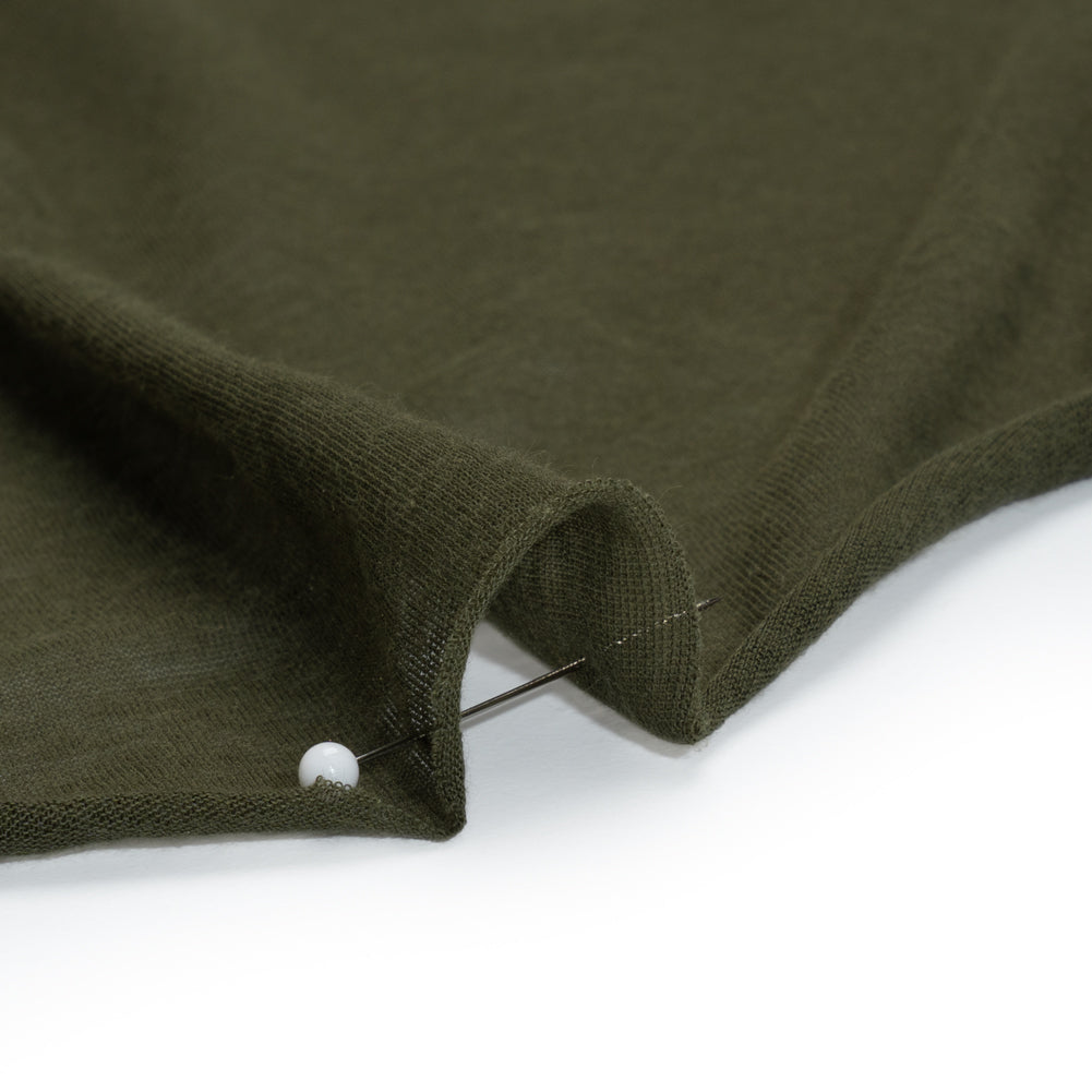 Featherweight Rayon Jersey - Army Green - Designer Deadstock - Joann Fabrics