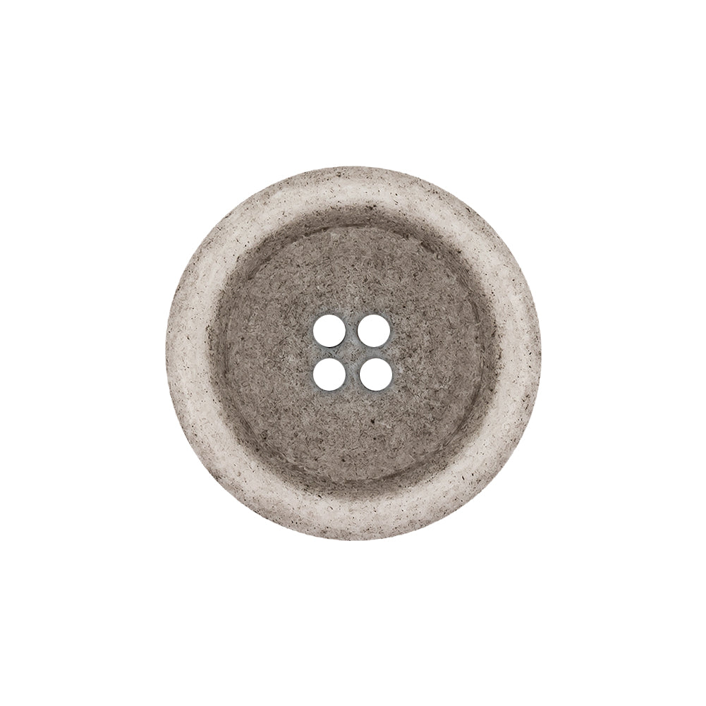 Italian Matte White and Gray Speckled 4-Hole Jacket Button - 36L/23mm - Joann Fabrics