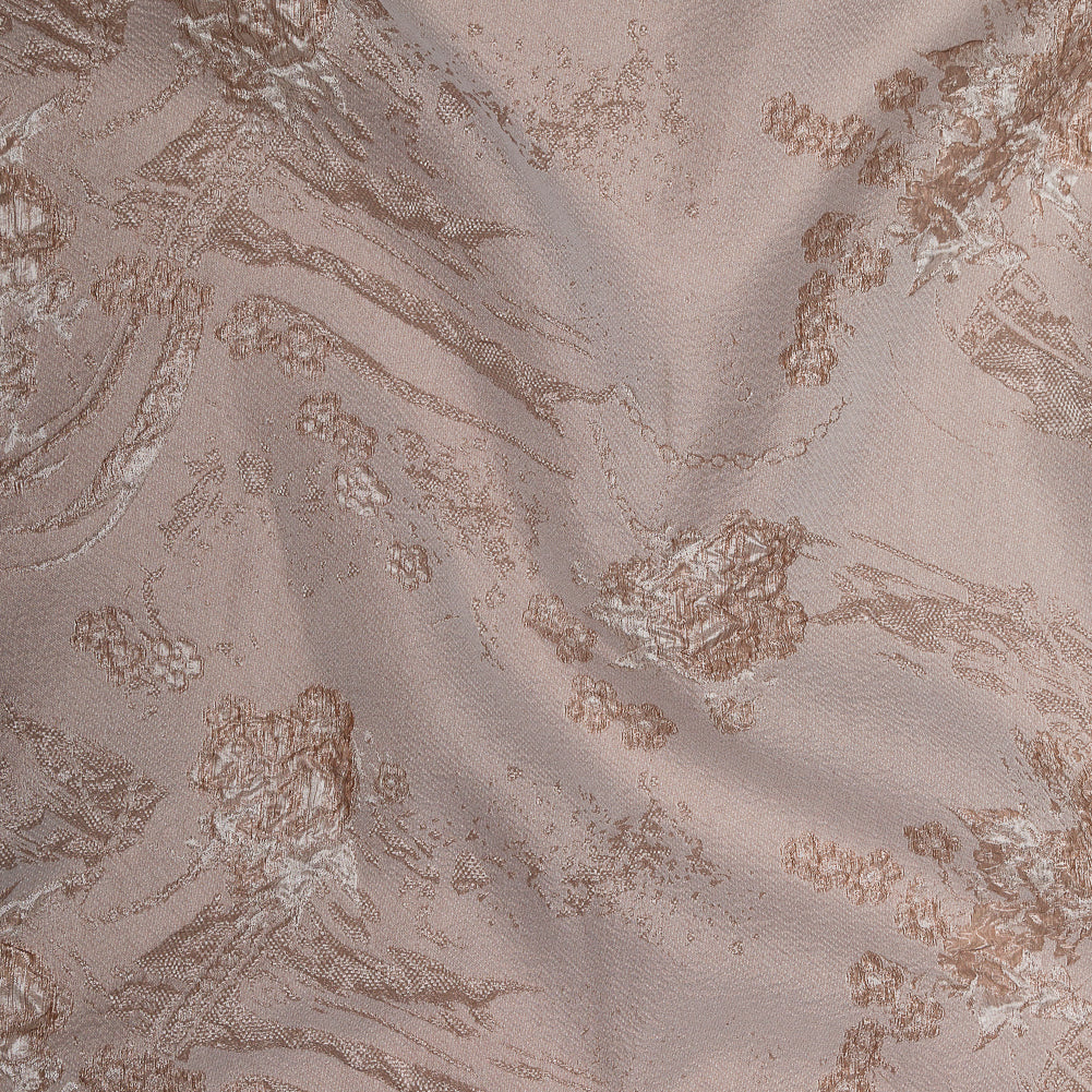 Luminous Taupe Abstract Luxury Double-Layer Organza Brocade - Joann Fabrics