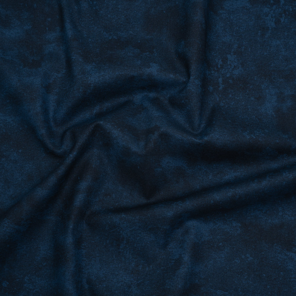Printed Quilting Cotton by Deborah Edwards Northcott Studio - Navy Fresco Texture - Toscana Collection - Joann Fabrics