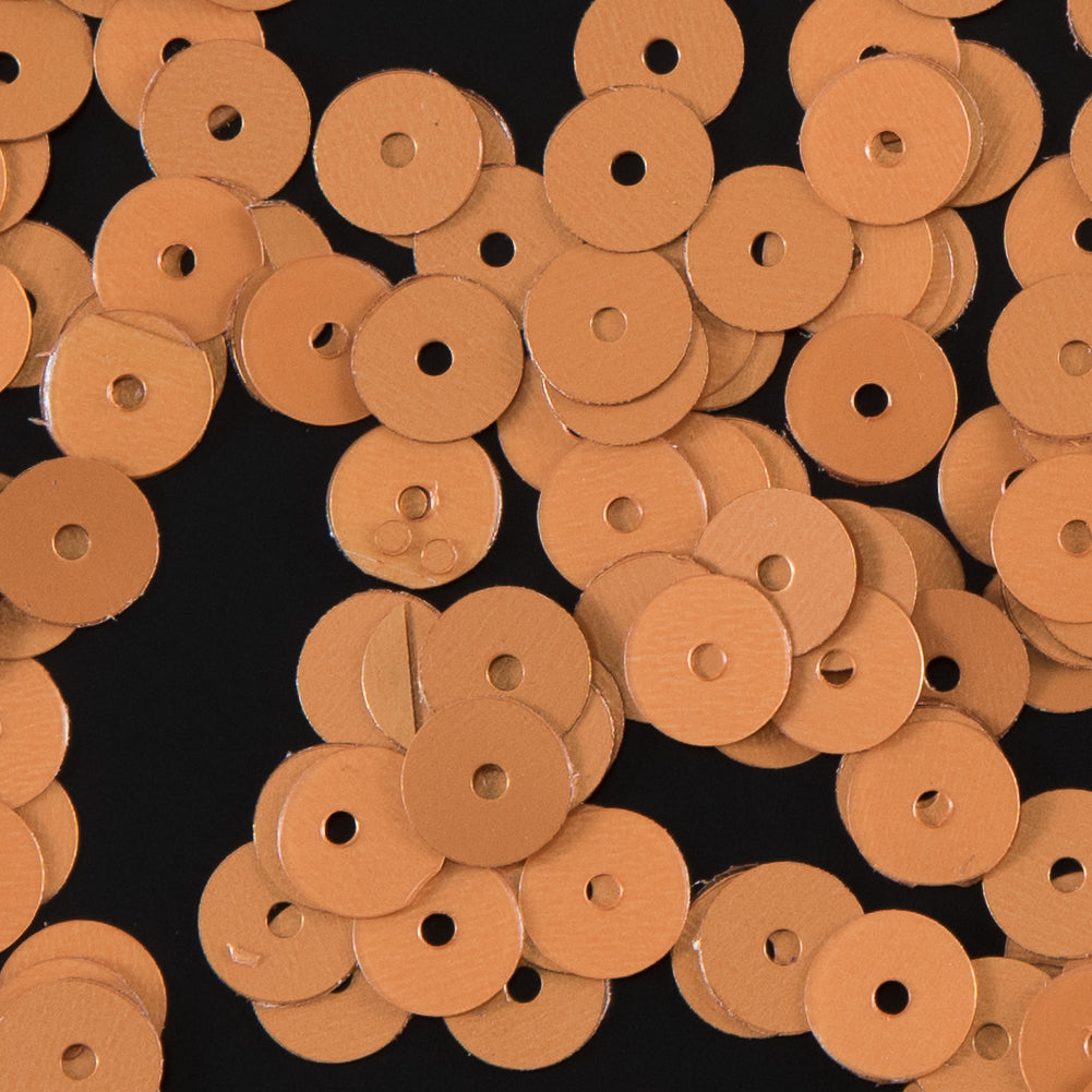 Bag of Pumpkin Dull-Bright Loose Sequins - 6mm - Joann Fabrics
