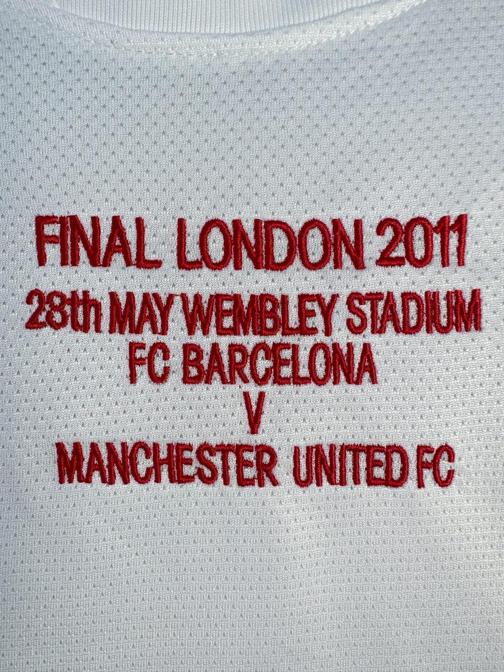 2010/2011 Retro Long Sleeve Manchester United Away Football Shirt 1:1 Thai Quality（Champions League version）