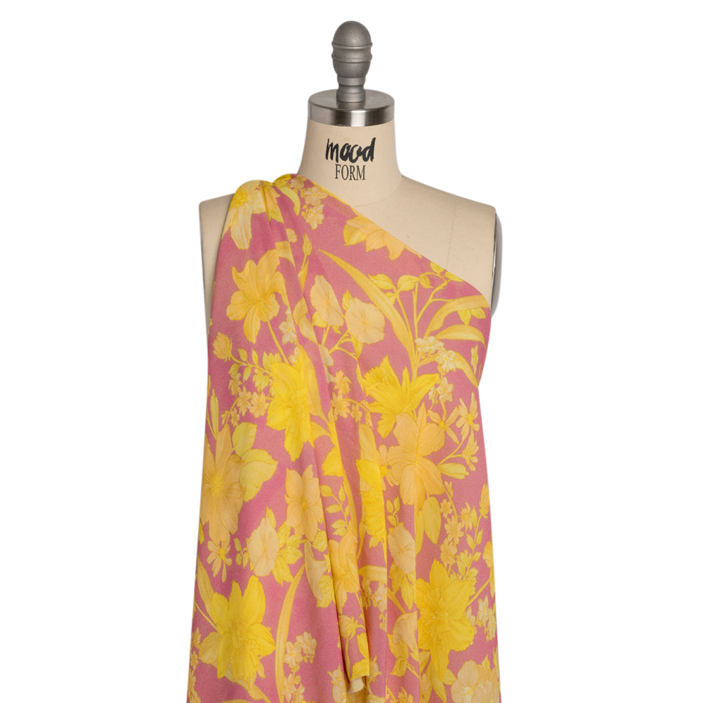 Mood Exclusive Lemonade and Daffodils Viscose Georgette - Joann Fabrics