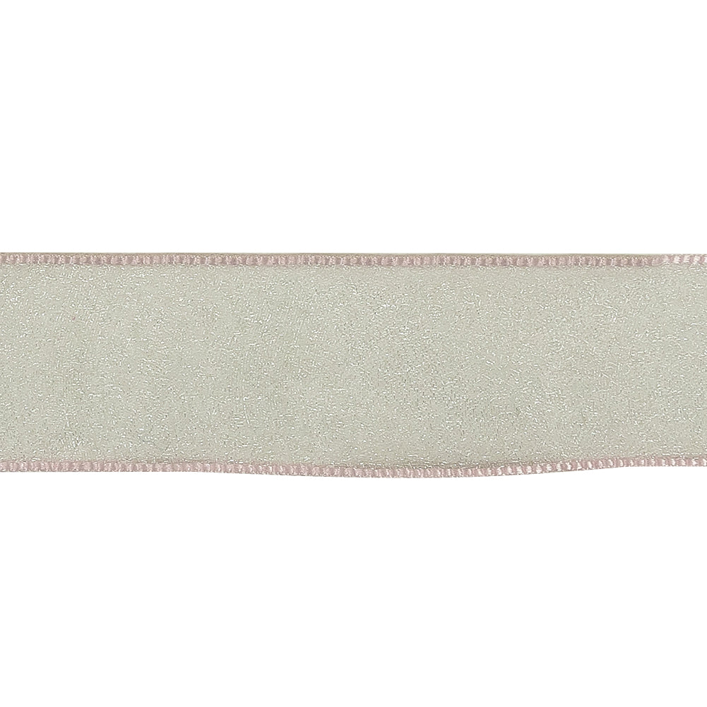 Potpourri Shimmering Organza Ribbon with Woven Edges - 1.125