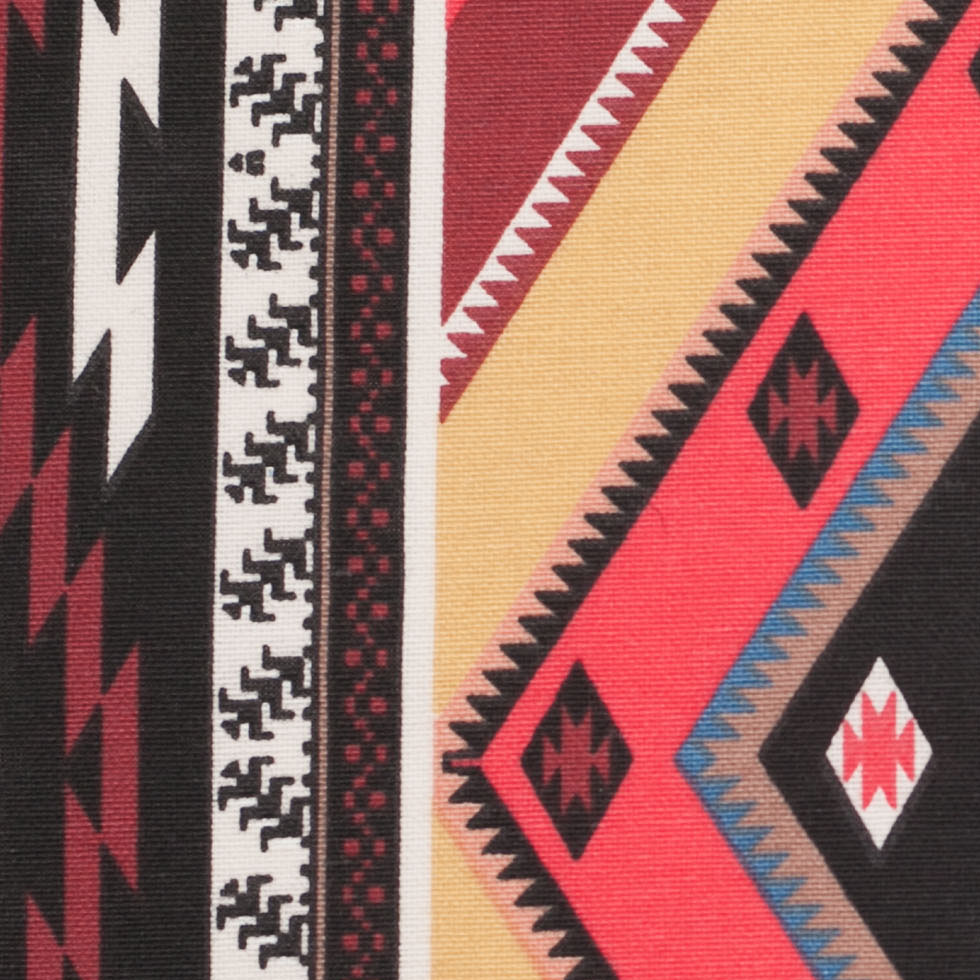 Spanish Multicolor Geometric Cotton-Polyester Print - Joann Fabrics