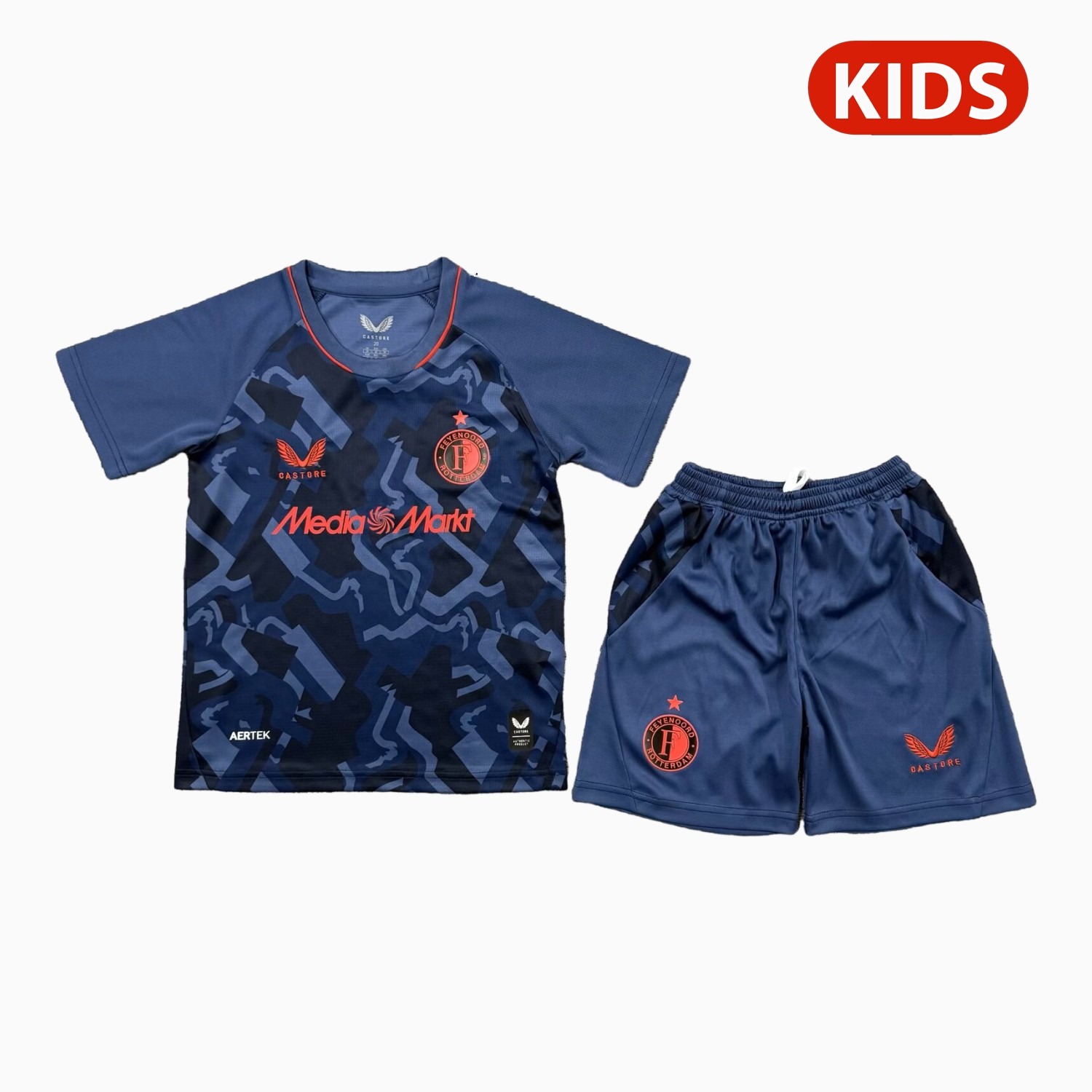 Feyenoord 26-27 Third Navy Camouflage Kids Kit - UnitedFutballJersey