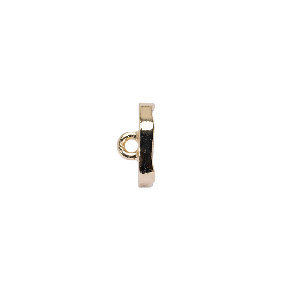 Organic Edge Enameled Shank Back Button - 18L/11.5mm - Gold and Black - Joann Fabrics