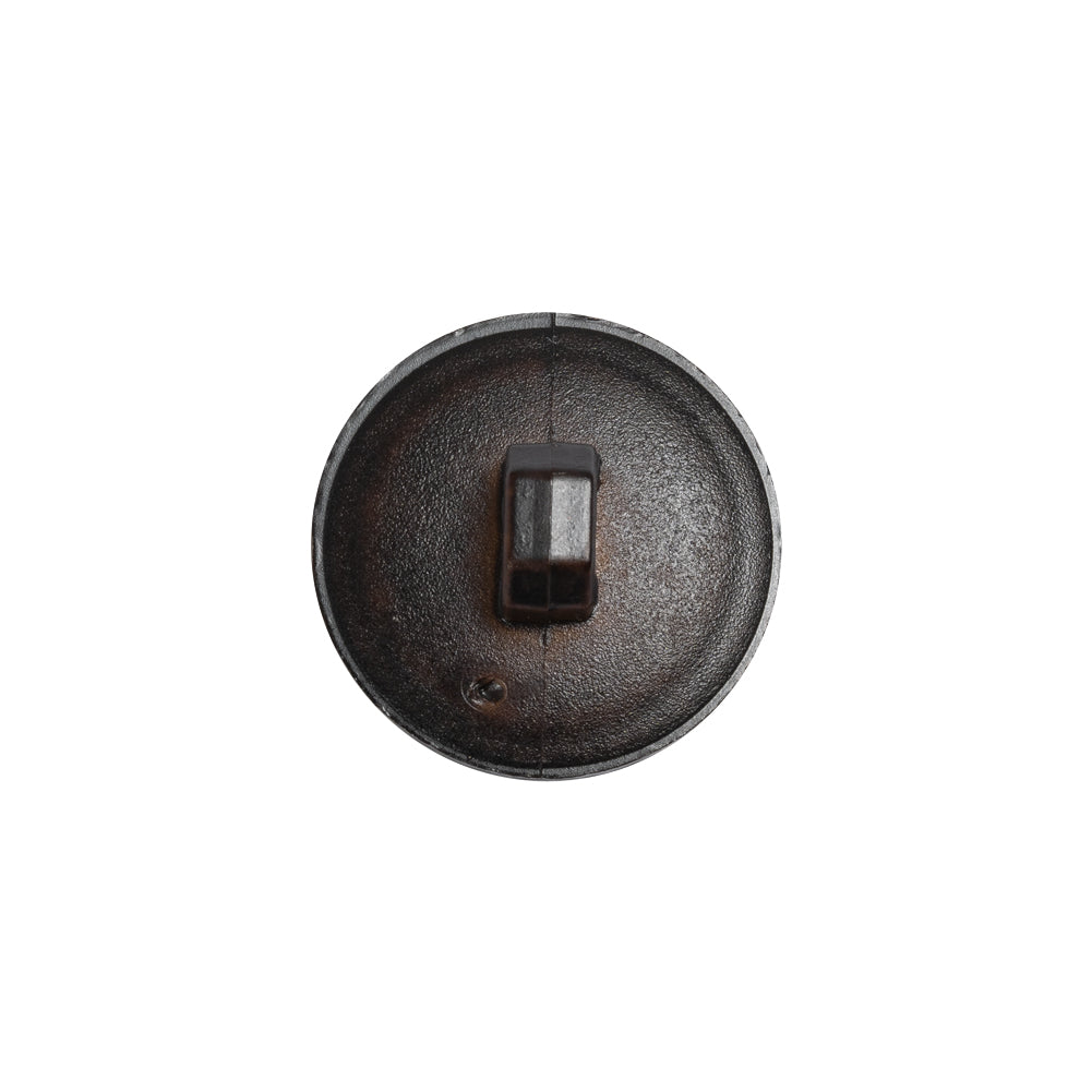Italian Dark Brown Geometric Engraved Shank Back Plastic Button - 28L/18mm - Joann Fabrics