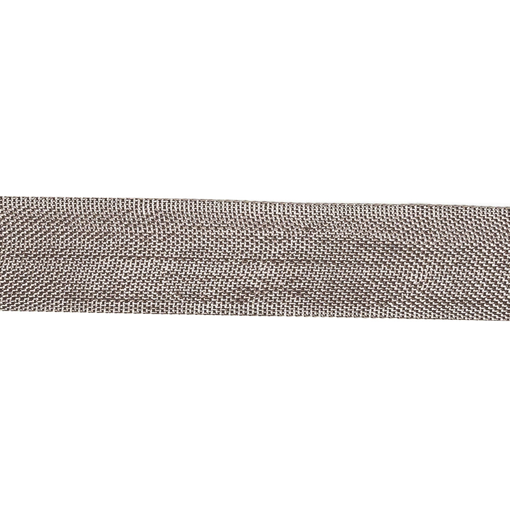 Desert Taupe Woven Edge Rayon Seam Binding - 0.6