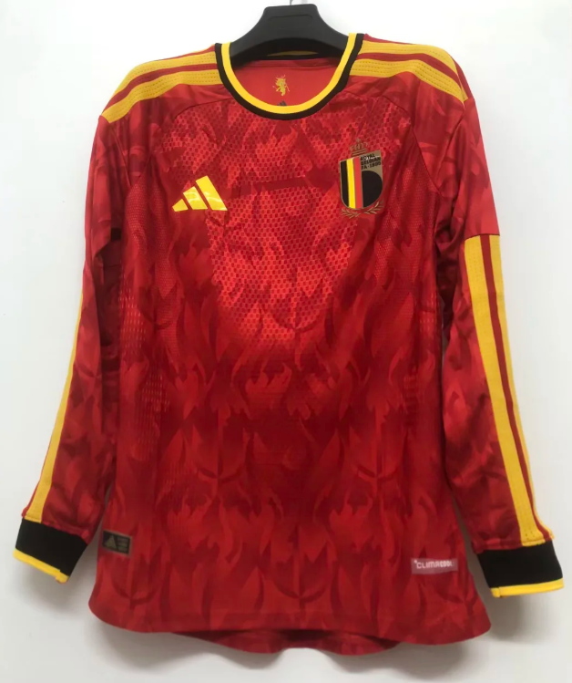 2026 Long Sleeve Belgium National Team Home Football Shirt 1:1 Thai Quality