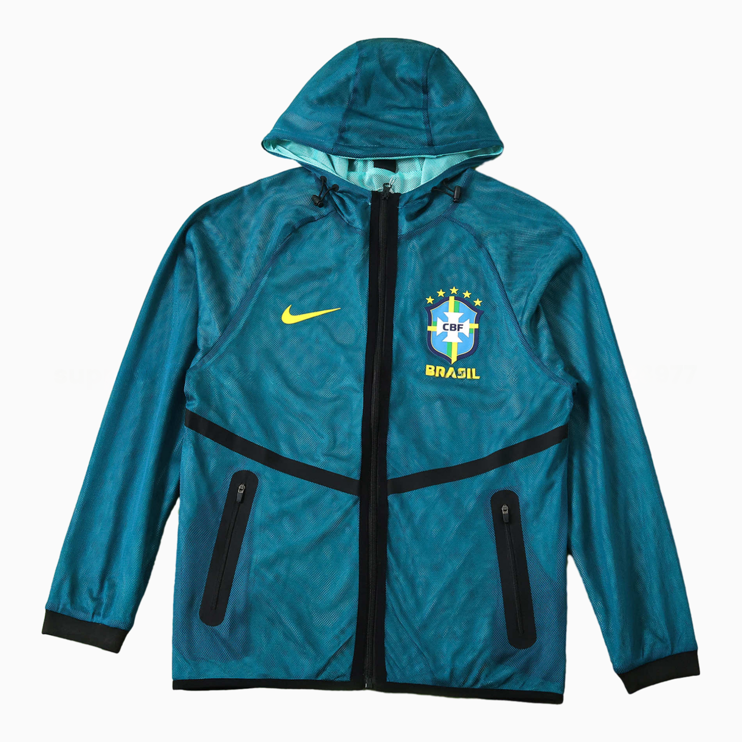 Brazil 2026 World Cup Appearance Outfit Windbreaker - Lake Blue - UnitedFutballJersey