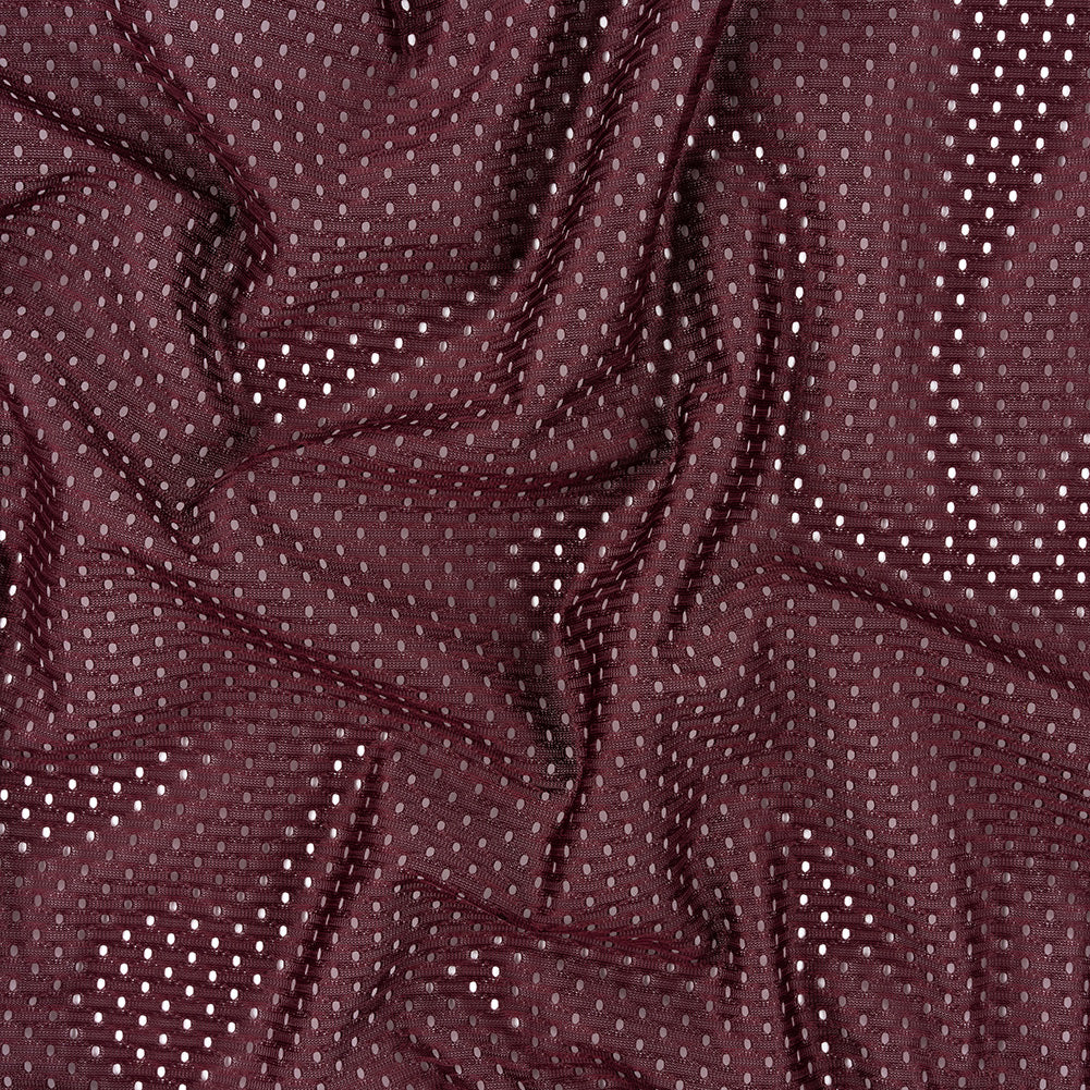 Polyester Athletic Mesh - Maroon Banner - Heracles Collection - Joann Fabrics