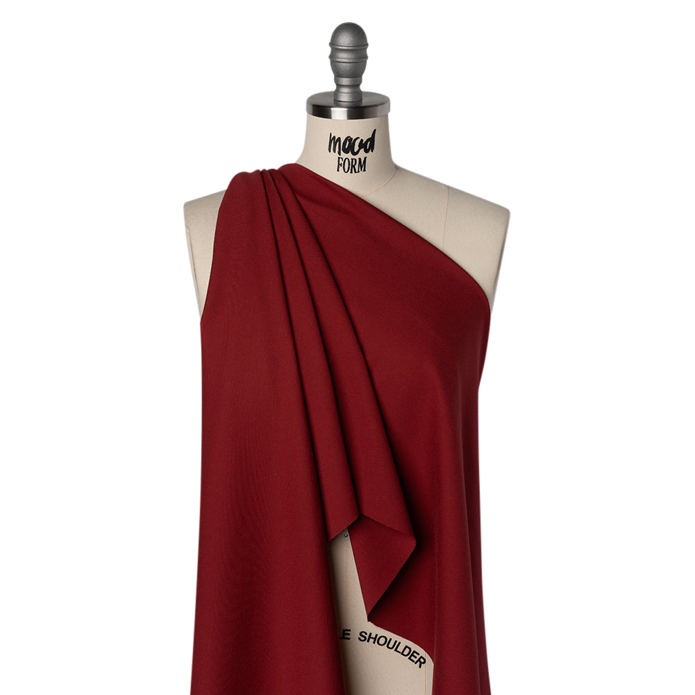 Lightweight Stretch Ponte Knit - Burgundy - Hesperia Collection - Joann Fabrics