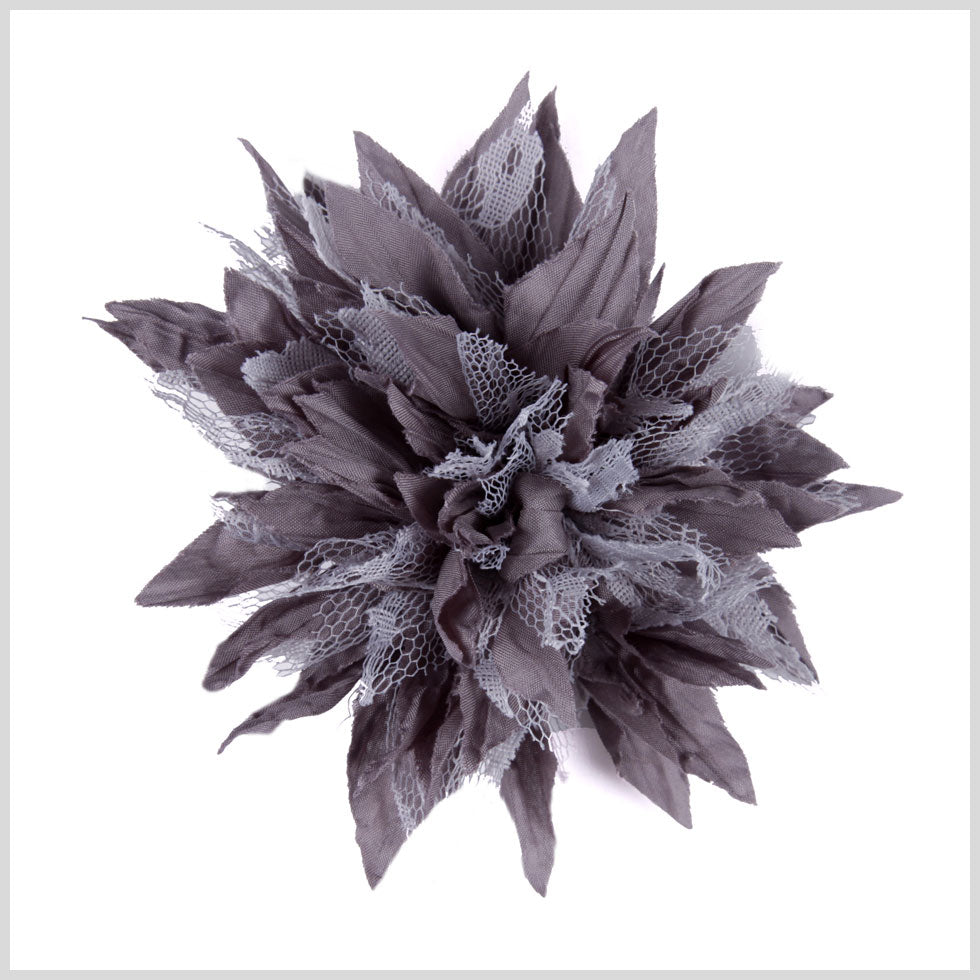Gray Fabric Flower Brooch - Joann Fabrics