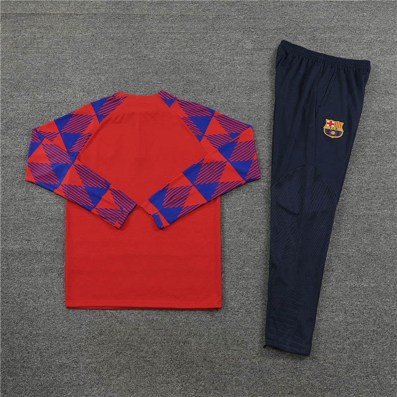 Barcelona Crimson Checkmate Tracksuit