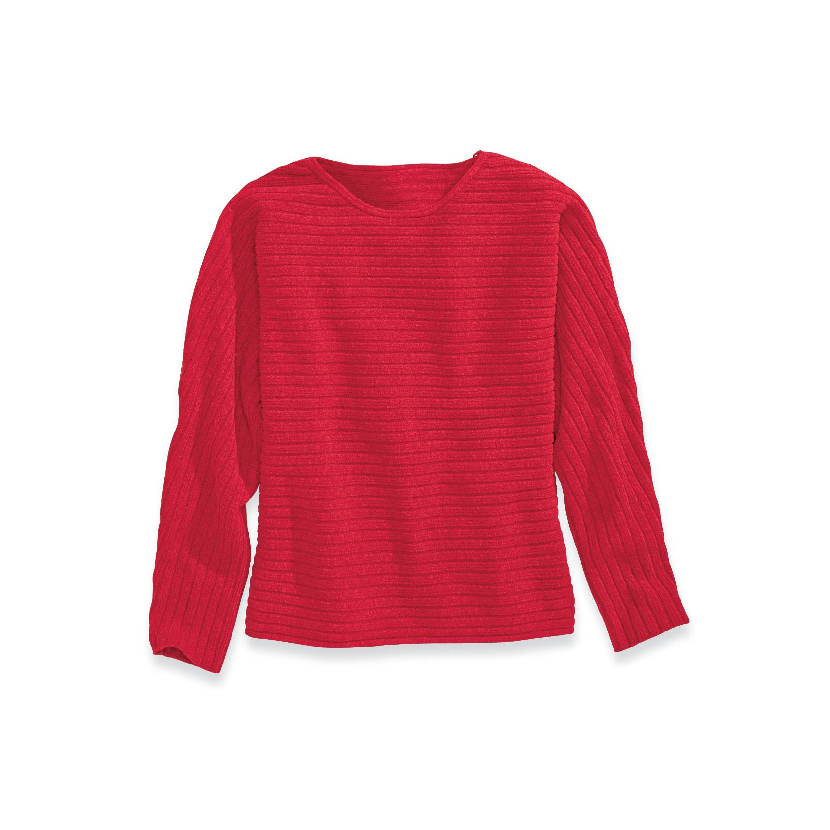 Long-Sleeve Dolman Sweater, Pullover, Horizontal Ribbing - Northstyle Catalog