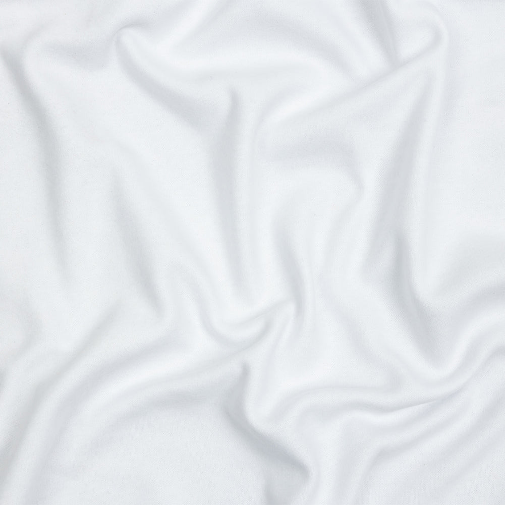 White Brushed Fleece-Like Cotton and Polyester Rib Knit - Joann Fabrics
