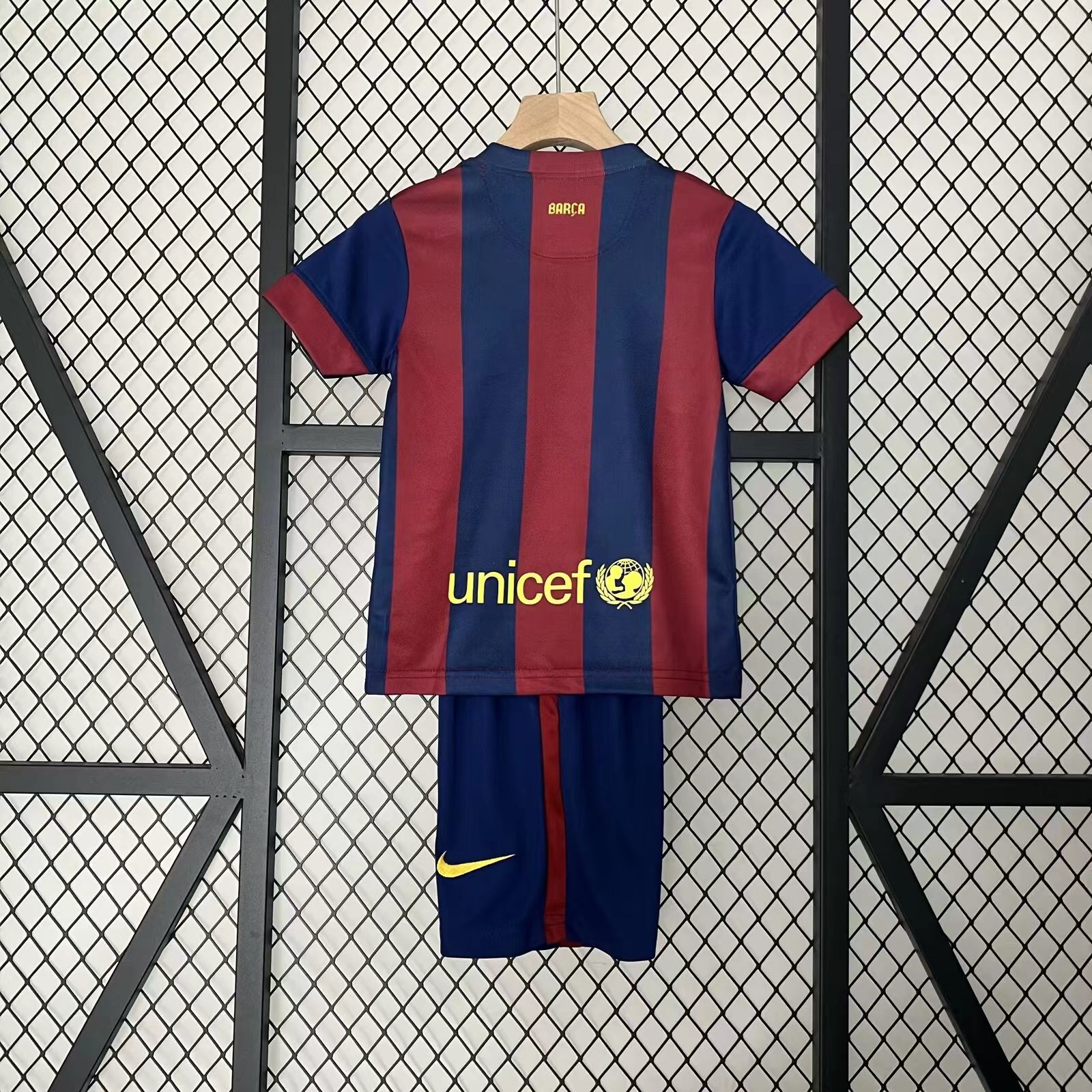 2014/2015 Retro Barcelona Home Football Shirt 1:1 Thai Quality Kids Size