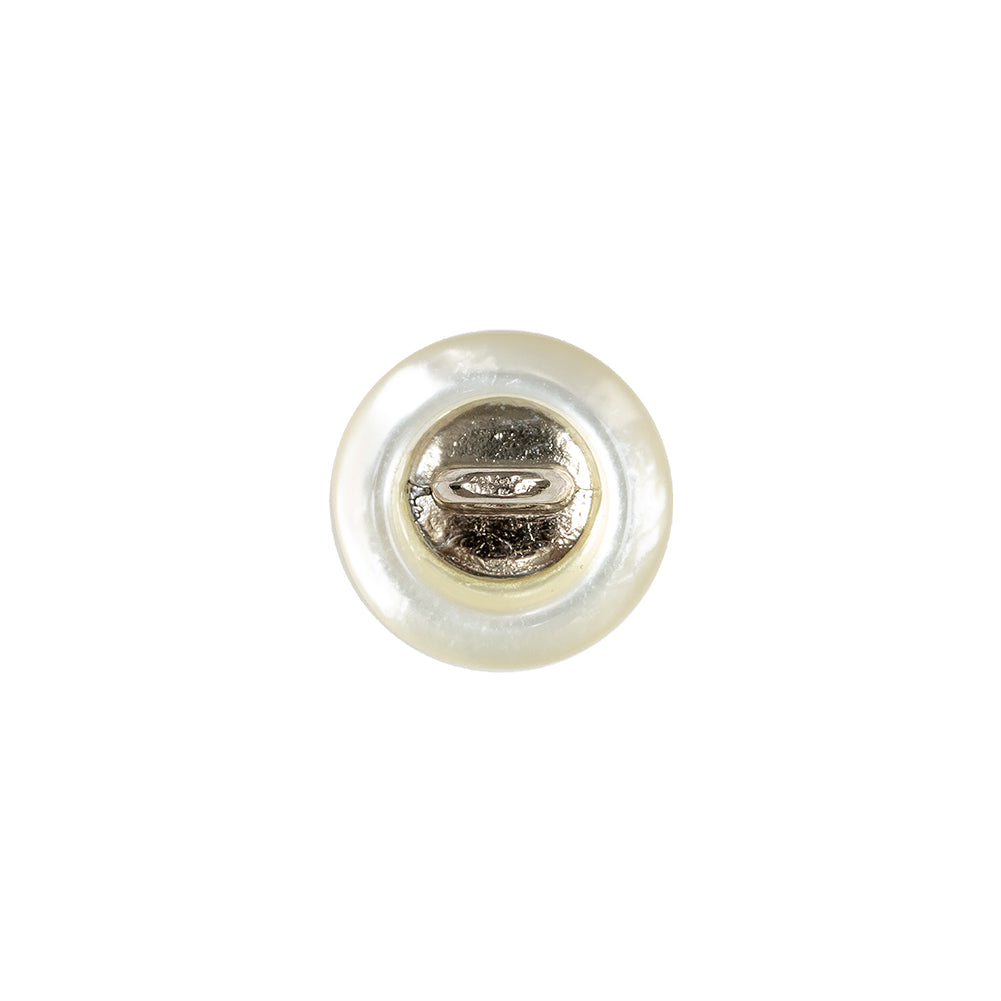 Vintage-Look Frosted Glass Button with Metal Shank Back - 20L/12.5mm - Joann Fabrics