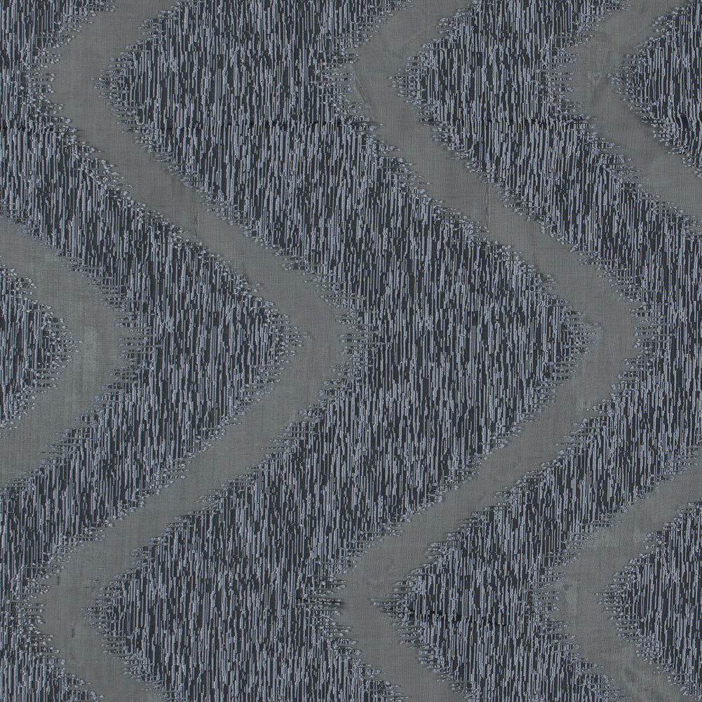 Organza Burnout Jacquard - Gray Chevron - Joann Fabrics