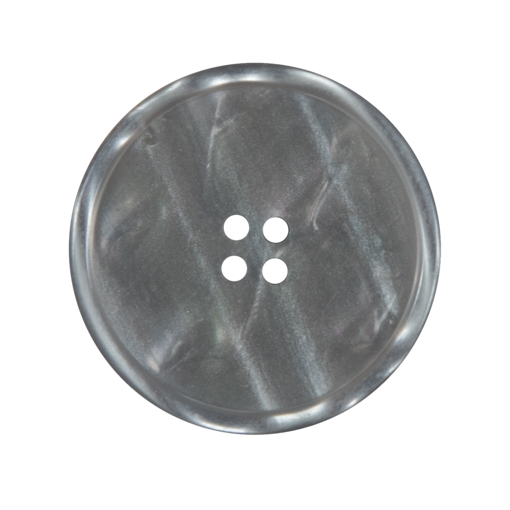 Gray Iridescent 4-Hole Narrow Rim Plastic Button - 44L/28mm - Joann Fabrics