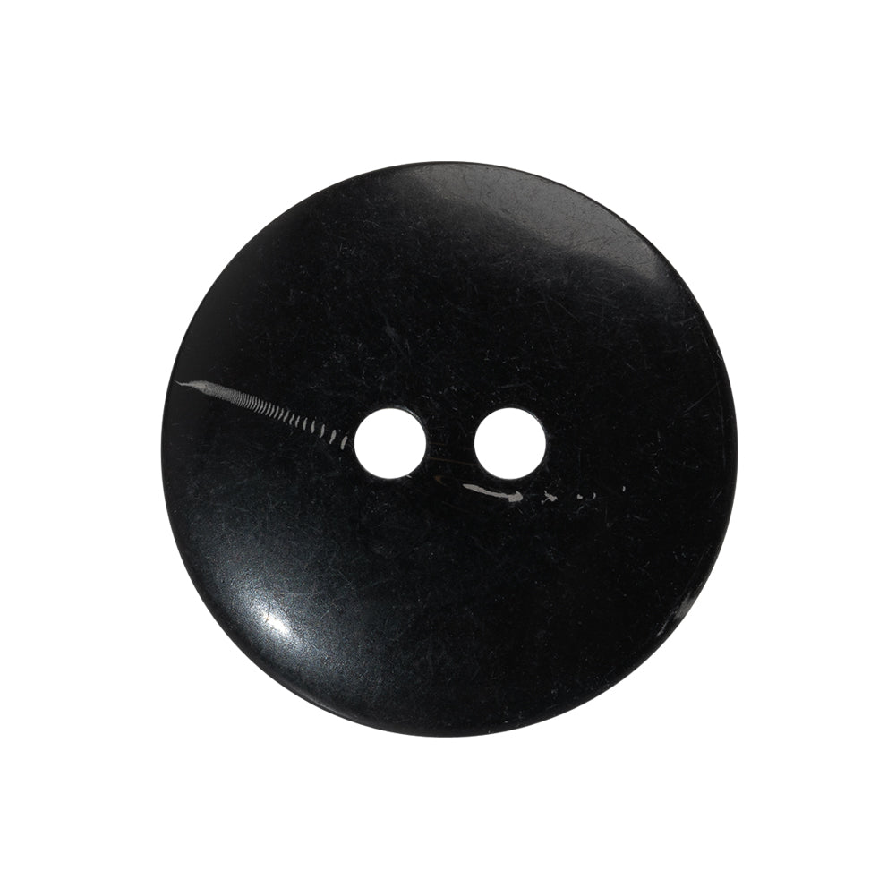 Plastic 2-Hole Button - 40L/25.5mm - Black Bowl Shaped - Joann Fabrics
