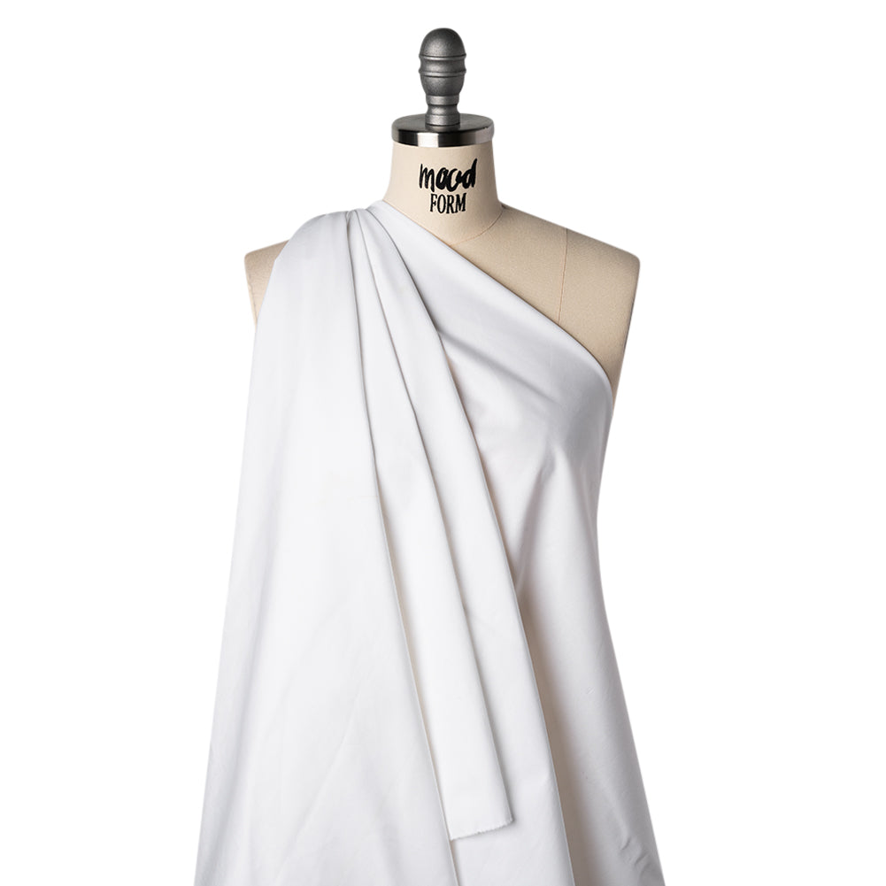 Stretch Cotton Poplin - Off White - Designer Deadstock - Joann Fabrics