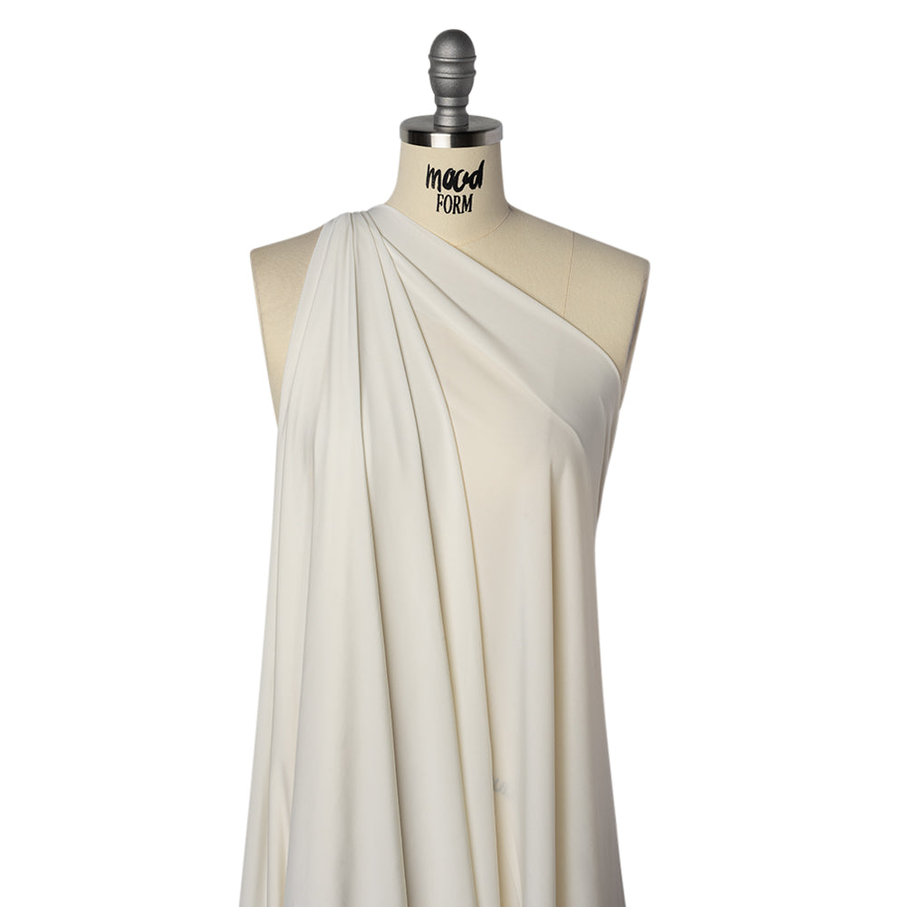 Stretch Polyester Jersey - Ivory - Famous Australian Designer Deadstock - Joann Fabrics