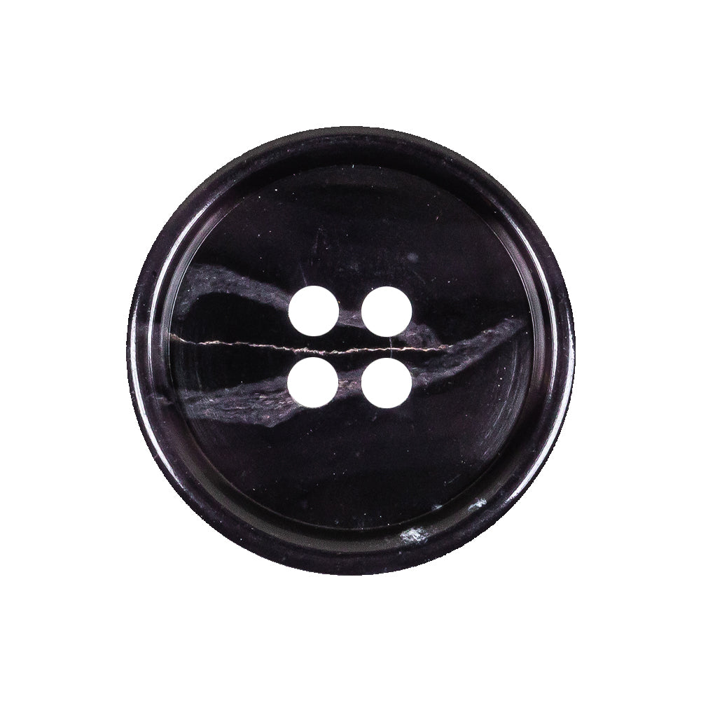 Deep Violet Marbled Rolled Rim 4-Hole Plastic Button - 40L/25.5mm - Joann Fabrics