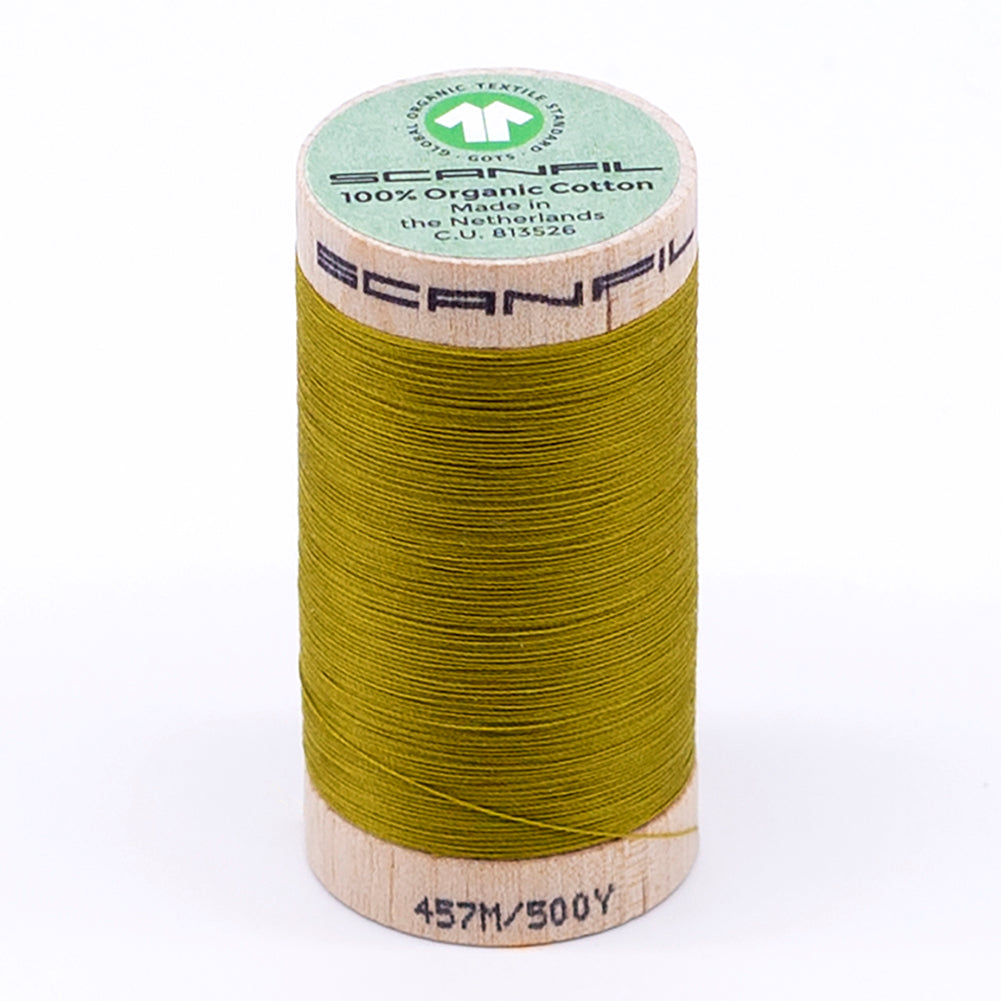 SCANFIL® 50wt Organic Pima Cotton Thread 500 yds - 4823 Green Envy - Joann Fabrics