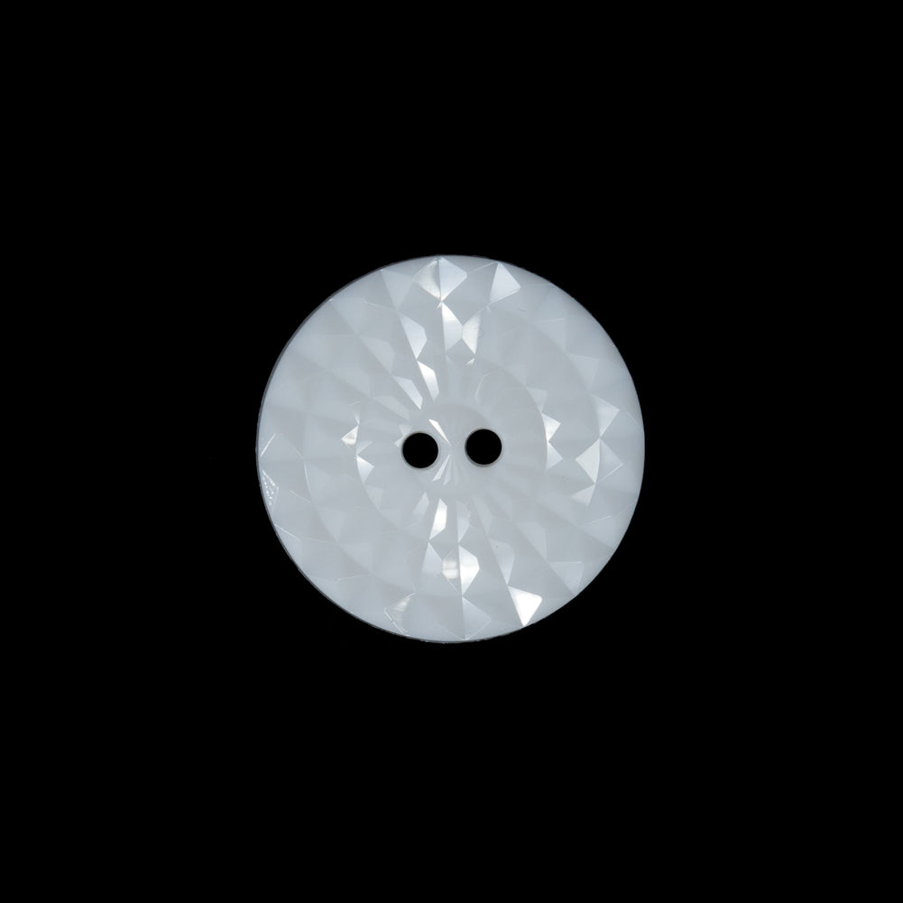 White Etched 2-Hole Plastic Button - 28L/18mm - Joann Fabrics