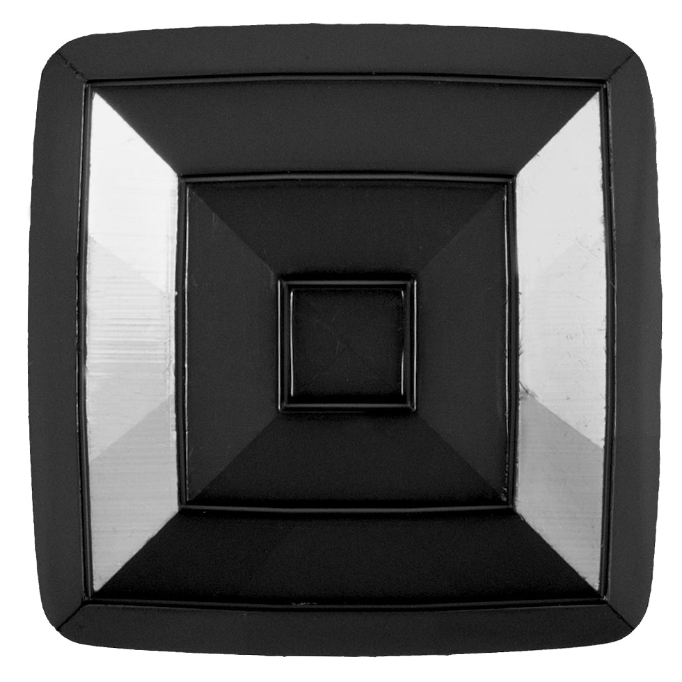 Italian Black Square Plastic Button - 64L/40.5mm - Joann Fabrics