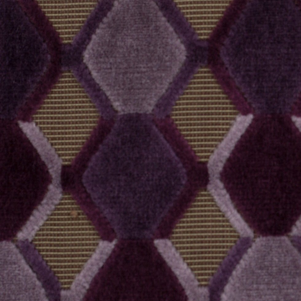Purple Geometric Velvet - Joann Fabrics
