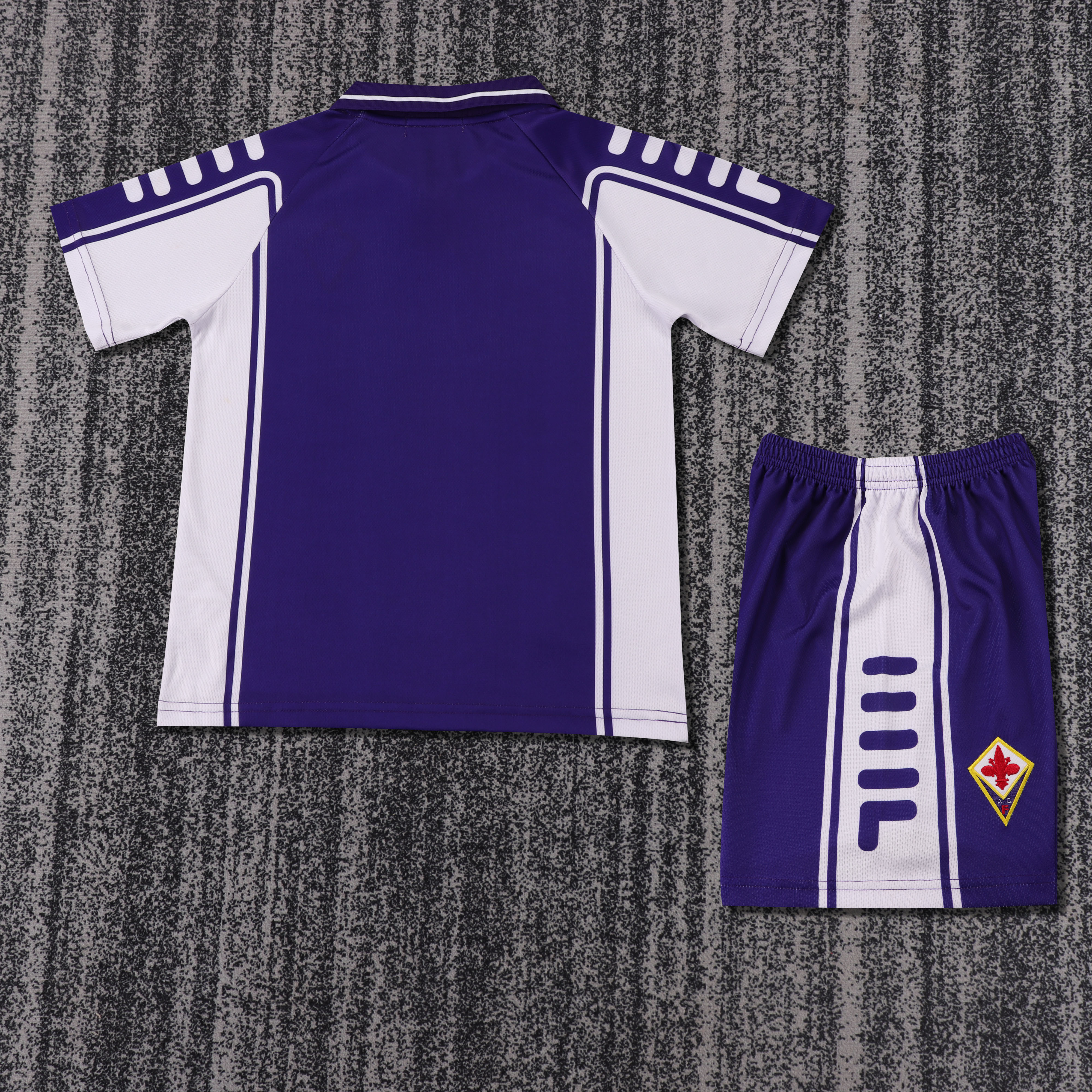 1999-2000 Retro Fiorentina Home Football Shirt 1:1 Thai Quality Kids Size
