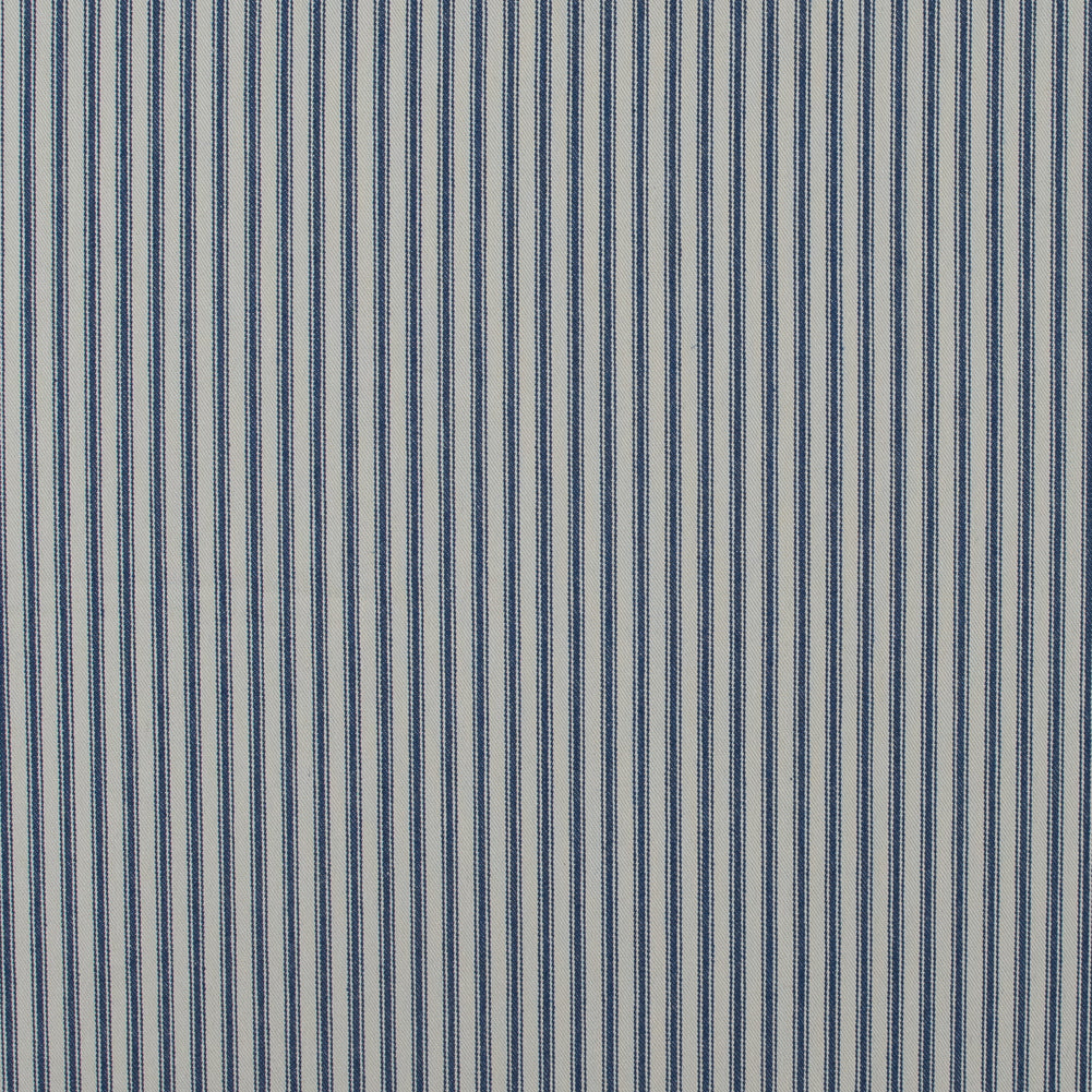 Ruth Vintage Ink and Beige Ticking Striped Cotton Twill - Joann Fabrics