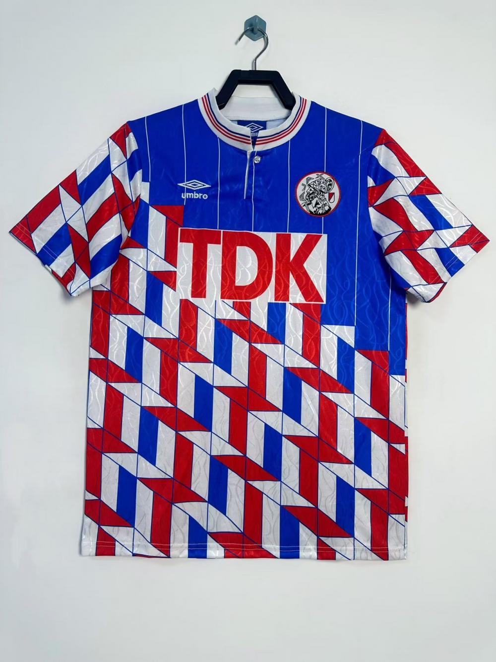 1989-1990 Retro Ajax Away Football Shirt 1:1 Thai Quality