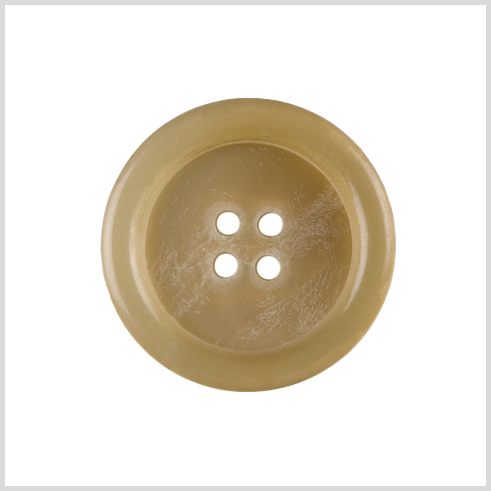 Horn 4-Hole Blazer Button - 44L/28mm - Beige Tire Rim - Joann Fabrics