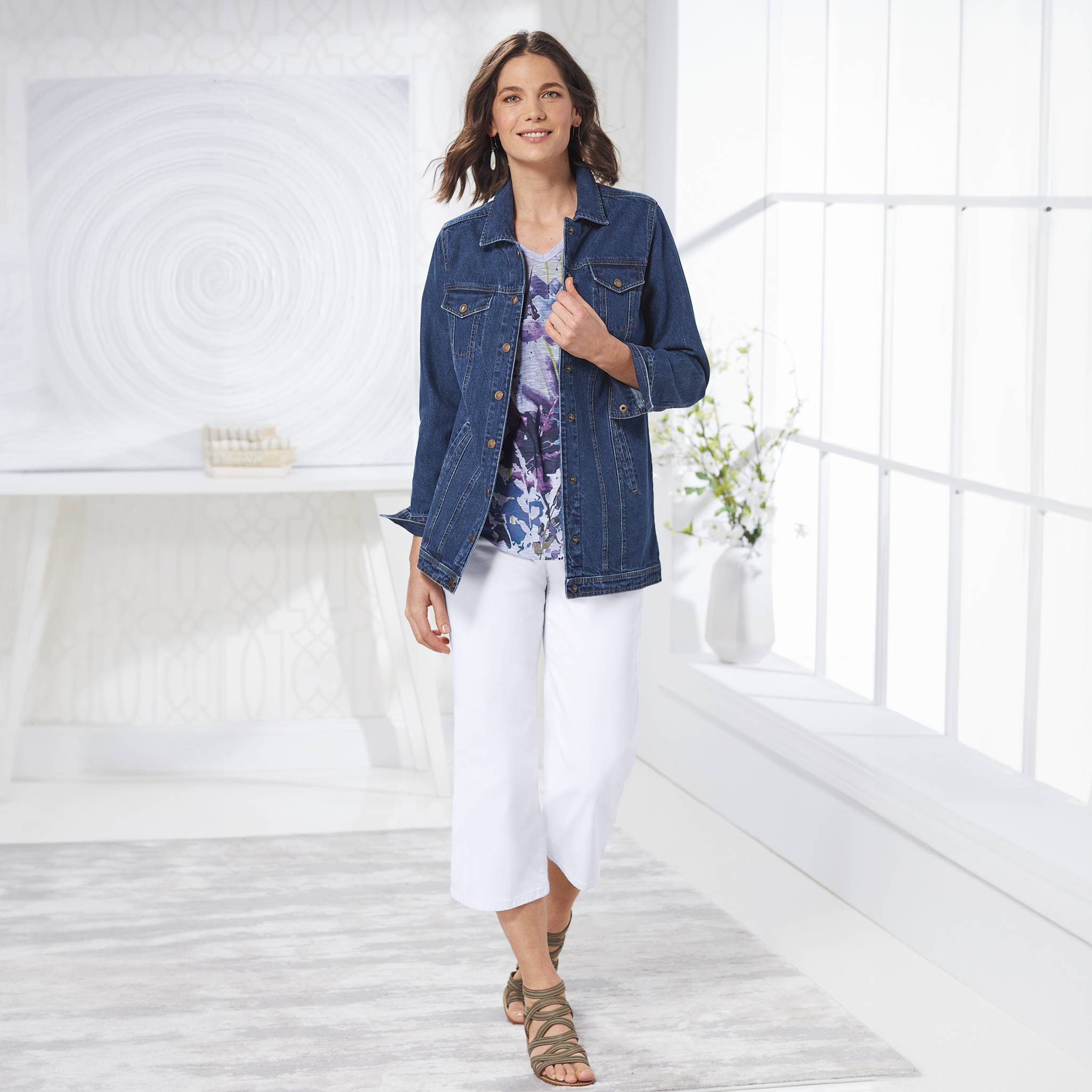 Classic Long Denim Jacket - Northstyle Catalog