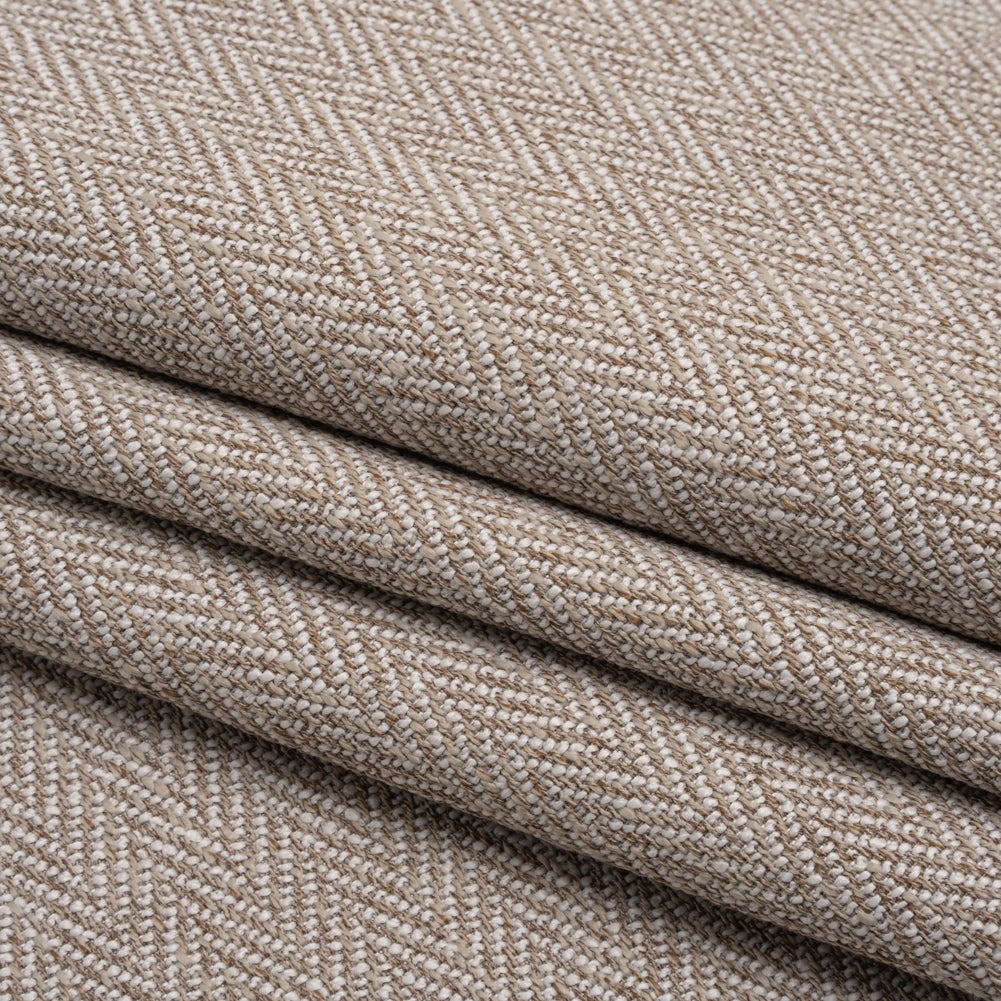 Recycled Polyester Home Decor Twill - Taupe Herringbone - British Imported - Joann Fabrics