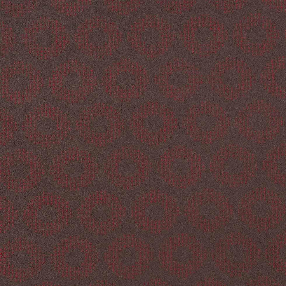 Dark Green and Red Geometric Wool Fleece - Joann Fabrics