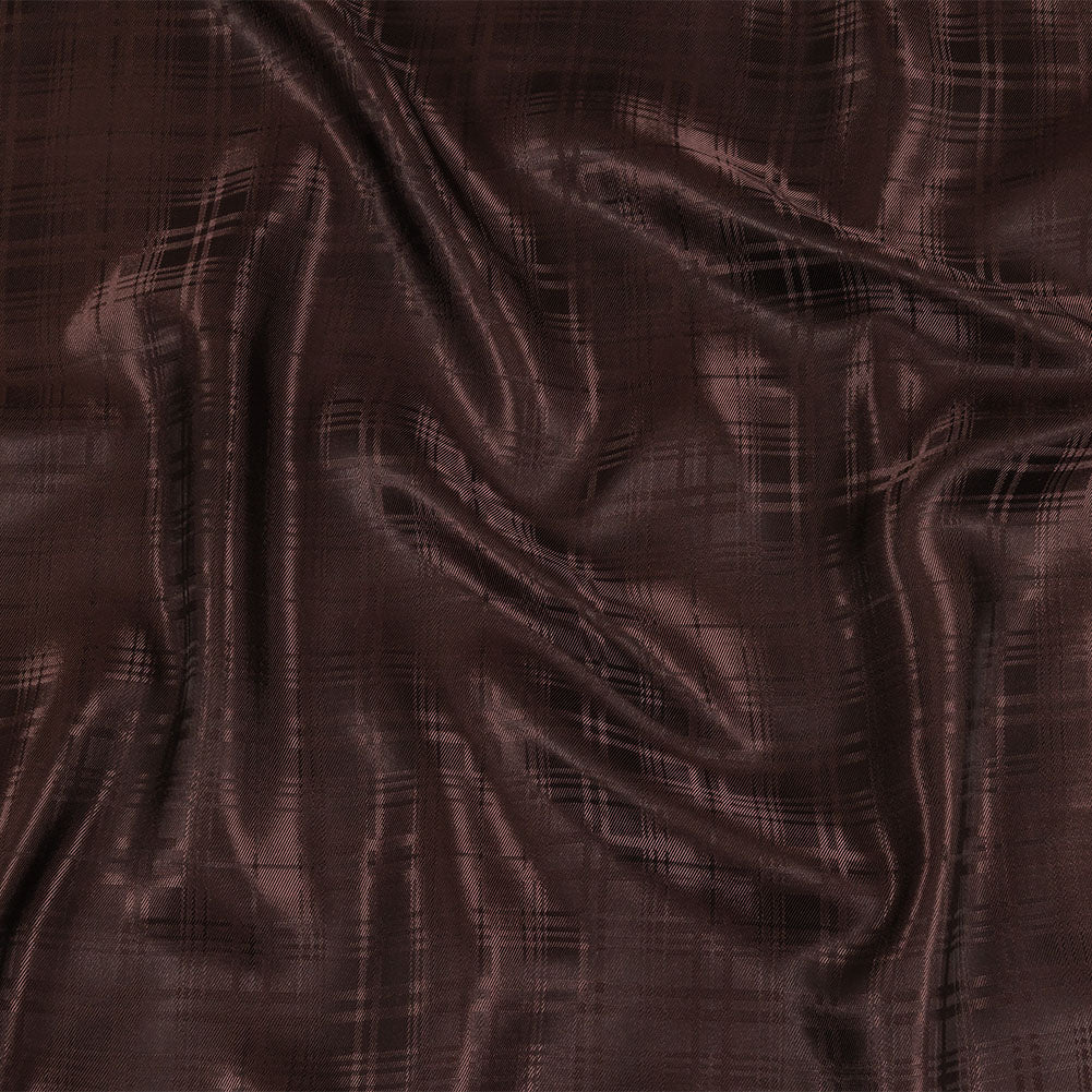 Chocolate Tonal Plaid Jacquard Lining - Joann Fabrics