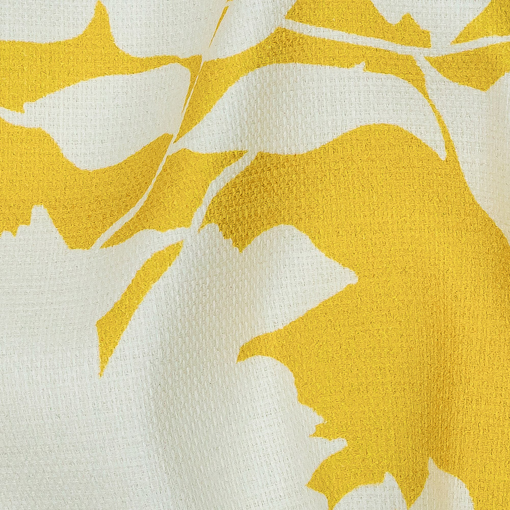 Mood Exclusive Yellow Sultry Silhouettes Stretch Cotton Woven - Joann Fabrics