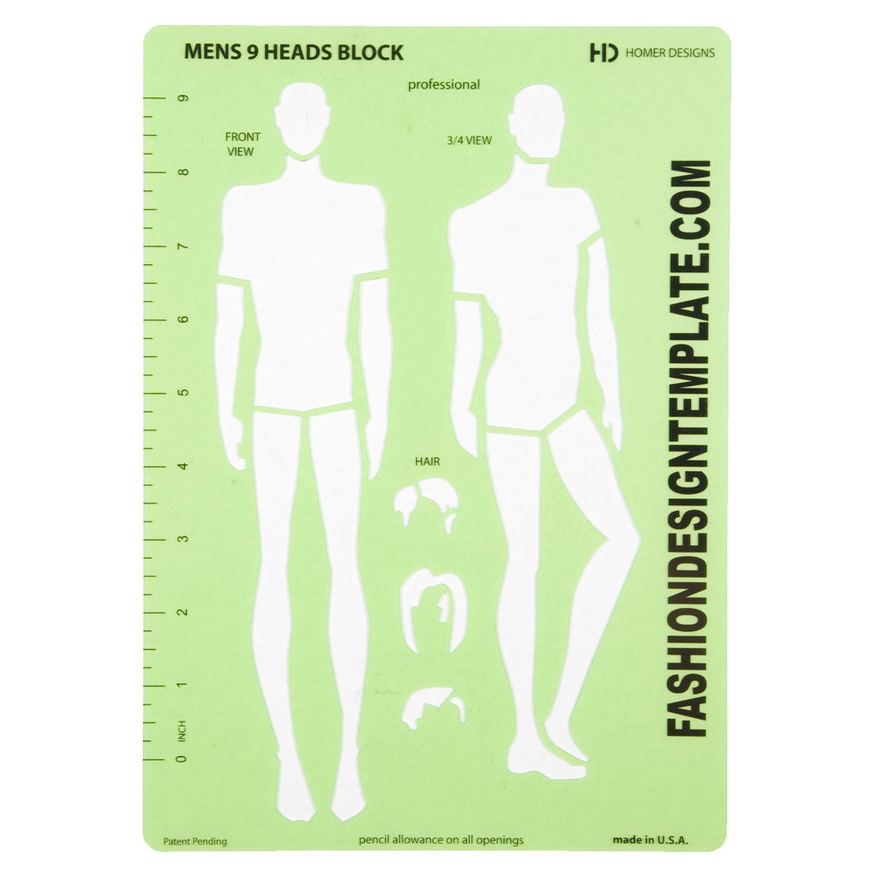 Men's 9 Head Template - Joann Fabrics