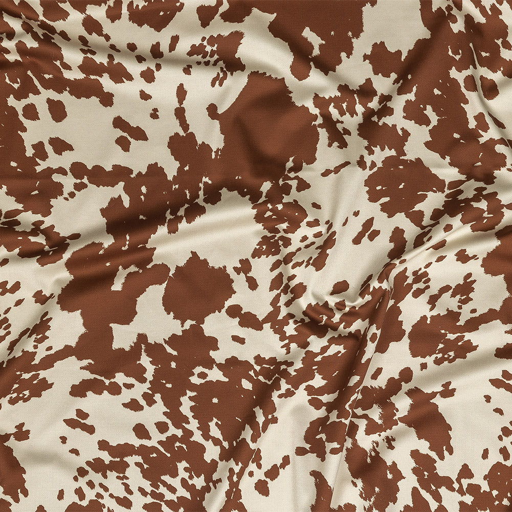Mood Exclusive Brown Patina Bovine Best Stretch Cotton Sateen - Joann Fabrics