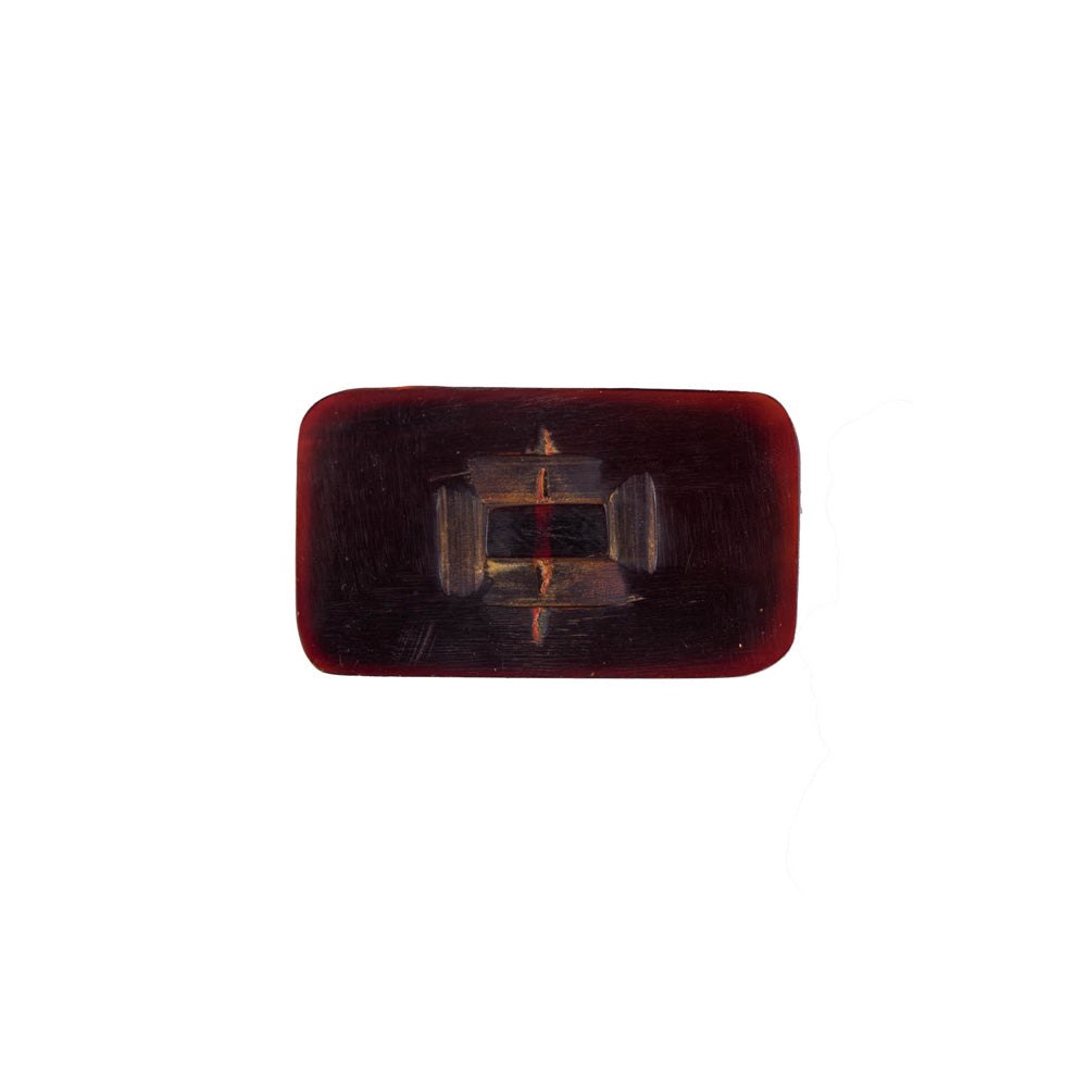 Amber Rectangular Horn Button - 44L/28mm - Joann Fabrics